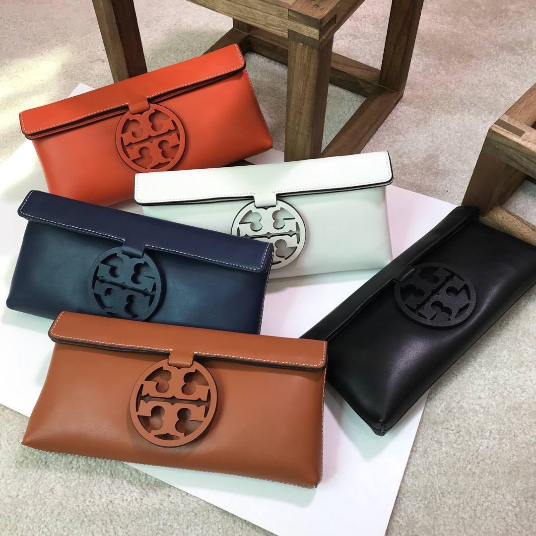 Tory Burch Miller Clutch, Luxury, Bags & Wallets on Carousell