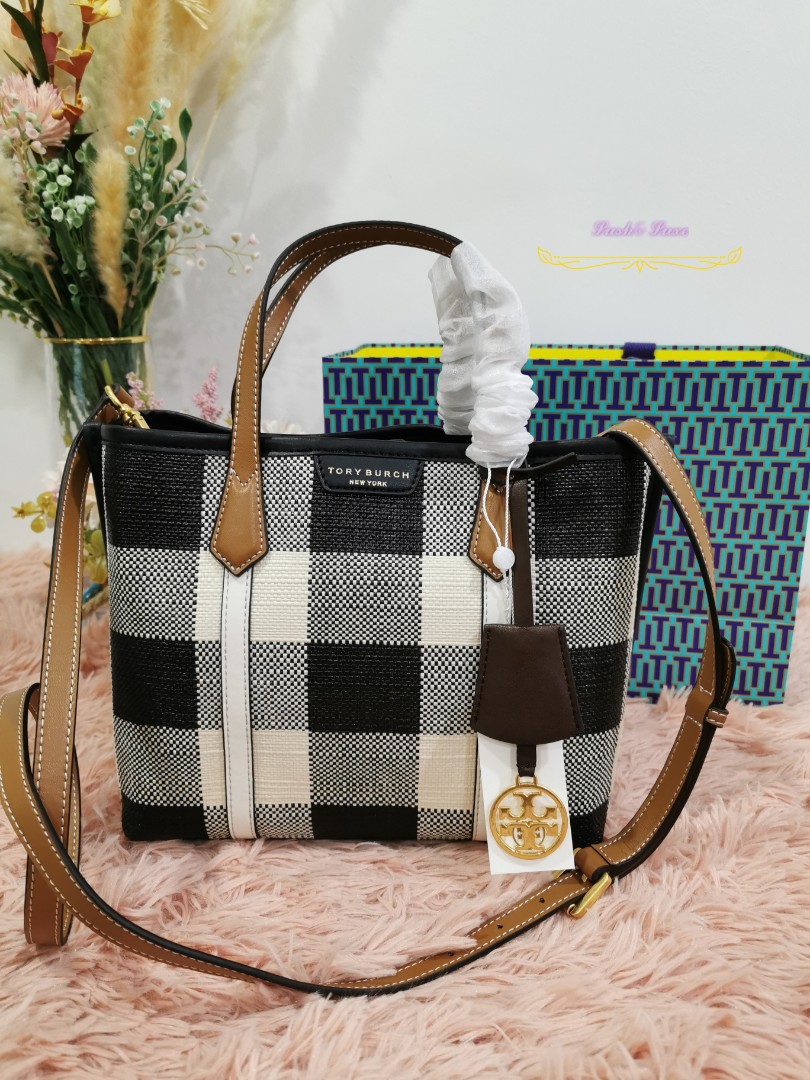 Tory Burch Perry Gingham Triple Compartment Tote Bag, Women'S Fashion, Bags  & Wallets, Tote Bags On Carousell