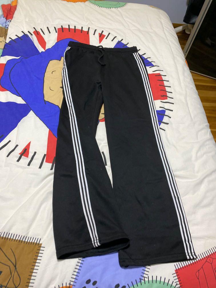 Valley girl Wide leg stripe jogger pants Women s Fashion Bottoms