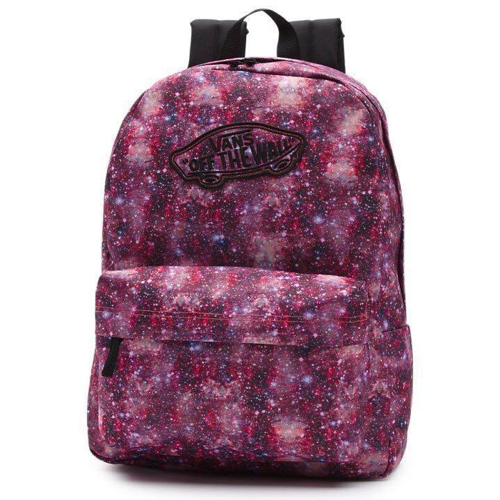 Vans galaxy hot sale red