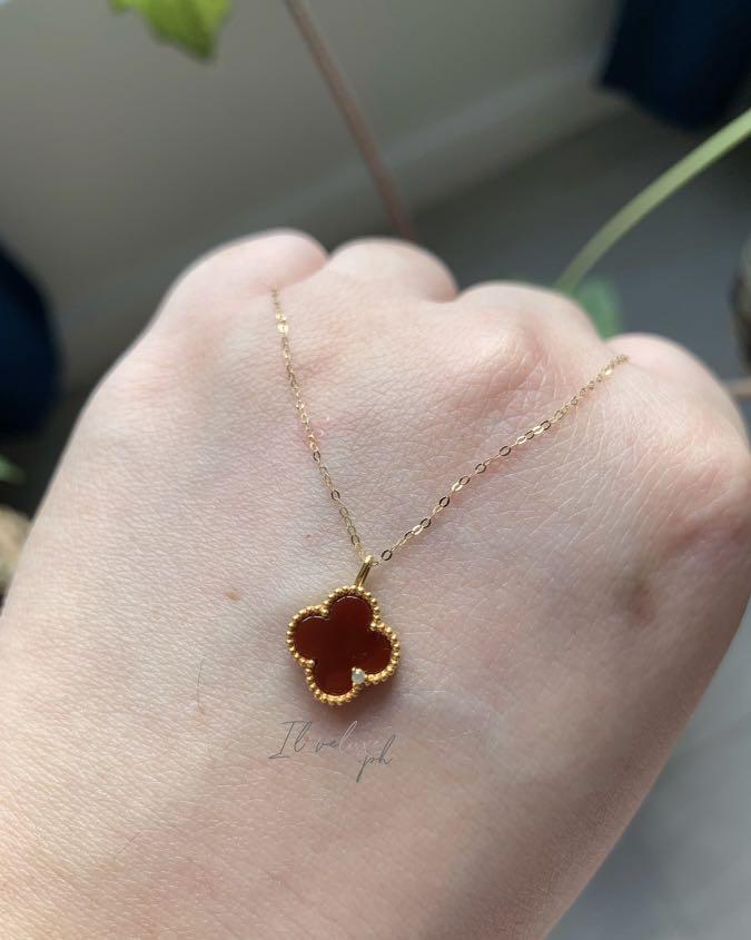 Vca red necklace discount