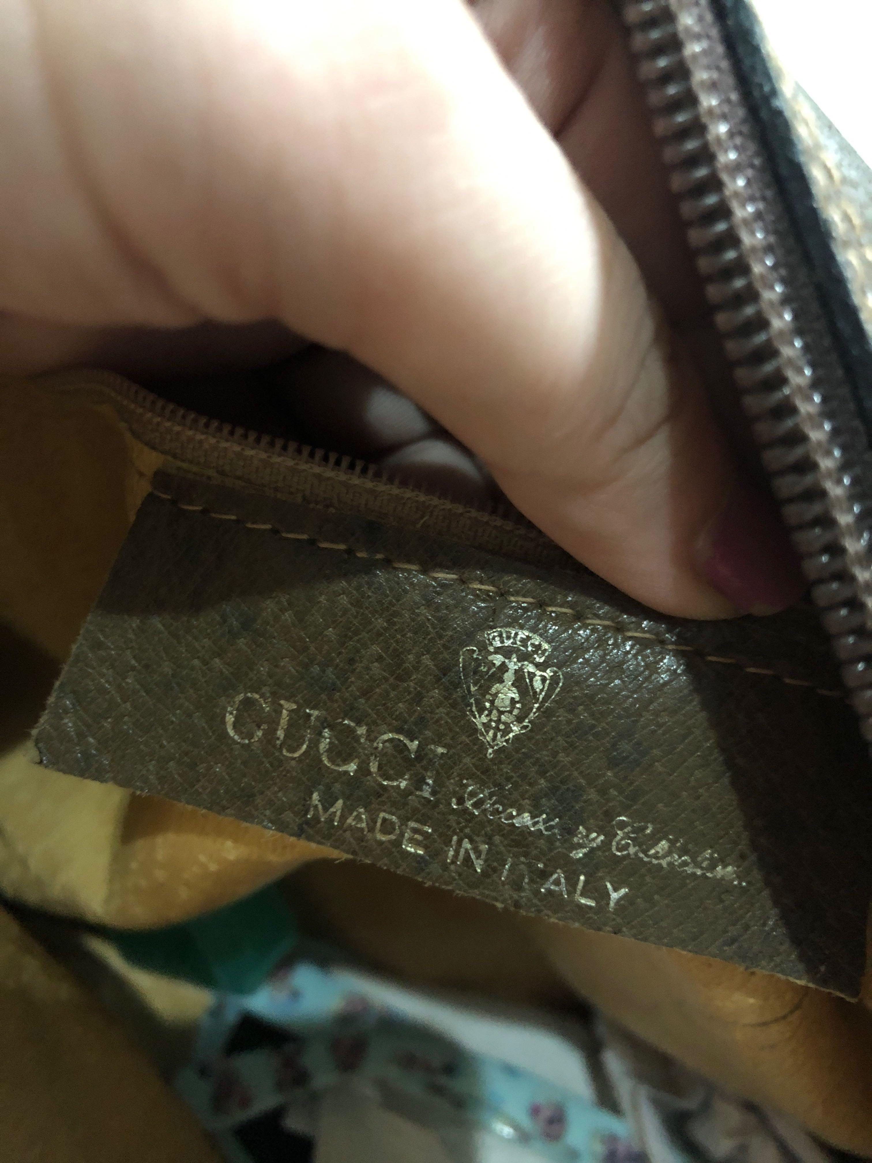 Vintage Gucci Sling bag Made in Italy, Luxury, Bags & Wallets on Carousell