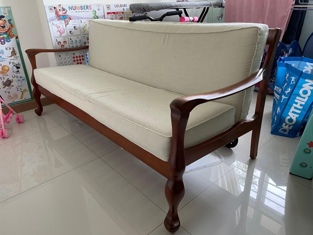 Vintage Pak Awang Sofa 3 Seater, Furniture & Home Living, Furniture