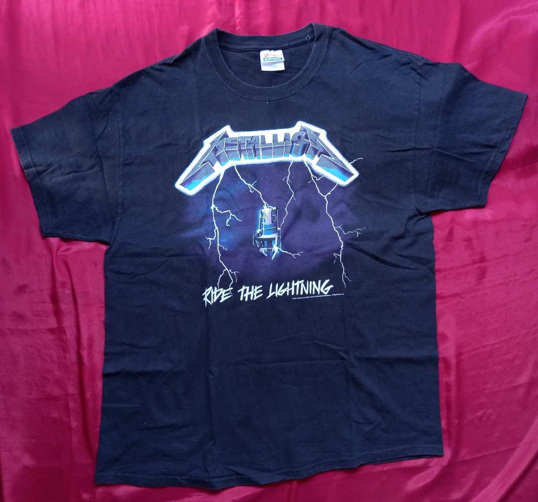 Ride the lightning vintage shirt clearance