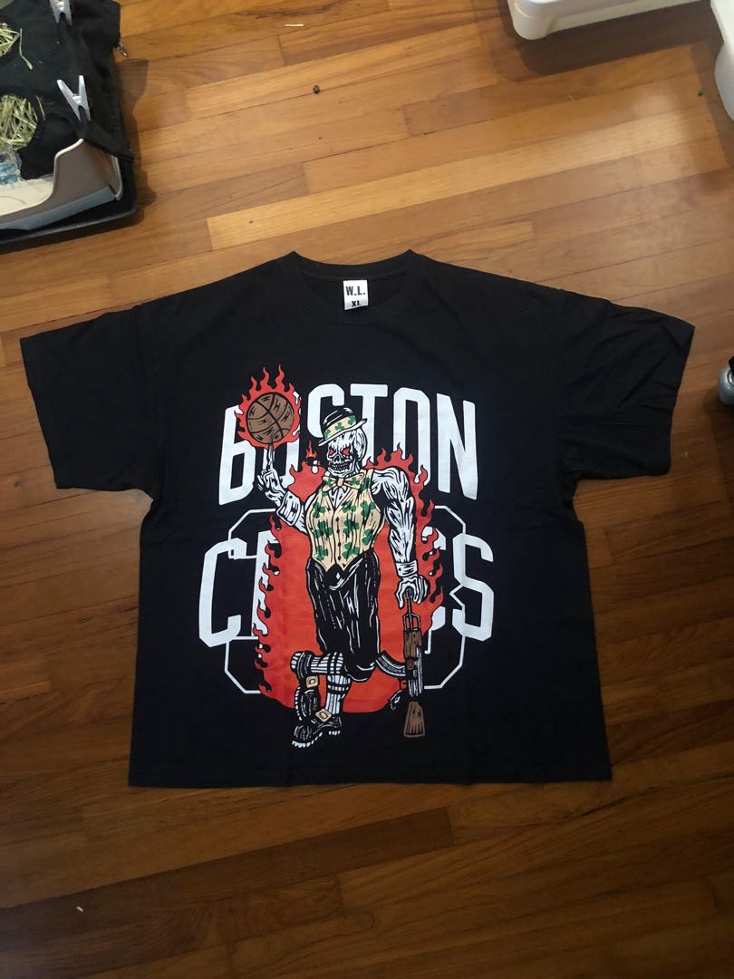 Ipeepz Warren Lotas Celtics Clover Boston NBA Shirt