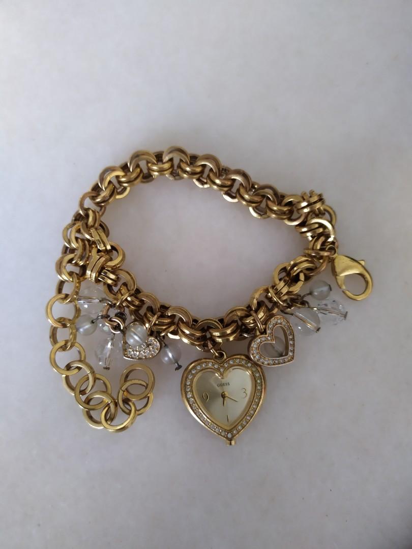 Guess Butterfly Charm Watch Bracelet Goldtone. Watch. Sells For $65 | eBay