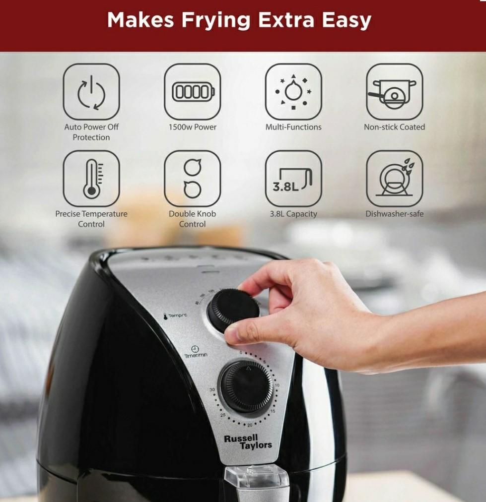 119 Russell Taylors Air Fryer Large 3.8L AF 24 TV Home