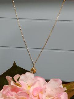 18k (750) 18inches chain with pendant