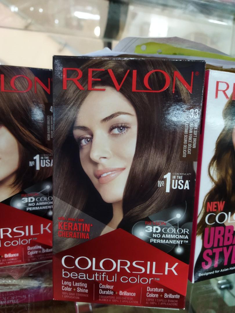 33 Dark soft brown-Revlon colorsilk haircolor 100% original, Beauty &  Personal Care, Hair on Carousell