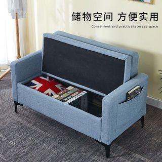 A012 現貨 棉麻透氣布藝儲物梳化 fabric sofa, storage sofa(包運輸送貨)