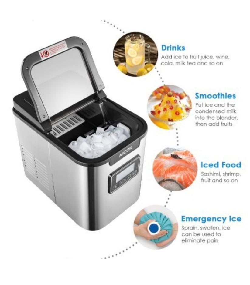 AICOK Ice Maker ( YTE005C, TV & Home Appliances, Kitchen Appliances