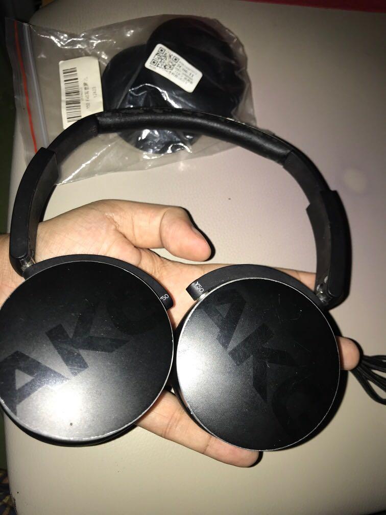 AKG Y50 (original from Japan) (Category: Headphones & Headsets) located in Cebu City. Submitted by zeo_99 (Listing ID 1114501580, Image 1). Description: AKG Y50 from Japan •metalic black • superbass • tight noise cancelling headset • original AKG product •for soundtrip •for pc games -with free spare earfoam -chord and headphone only -dents nasa pic but does not affect the performance outside cebu buyer will shoulder the shipping fee.