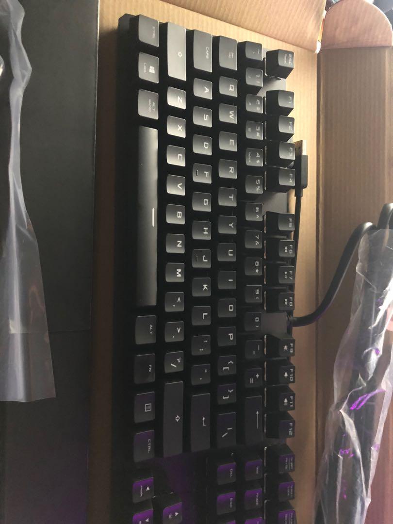 ASUS TUF K3 (Category: Computer Keyboard) located in Del Monte. Submitted by nurb.jpeg (Listing ID 1114518280, Image 3). Description: Asus TUF K3 Mechanical Keyboard Blue switch (clicky) With receipt Asus replaced my Asus tuf K3 Brand new w warranty til December 2021.