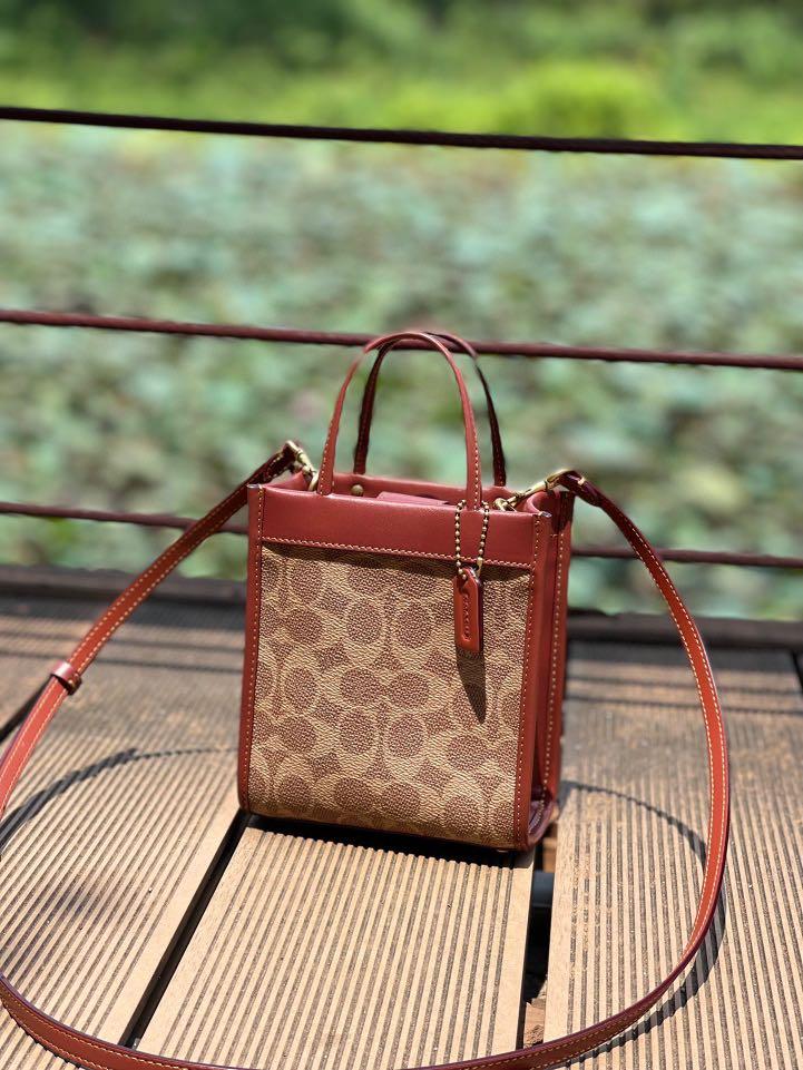 Authentic coach 5277 mini cashin totes in signature canvas monogram canvas,  Luxury, Bags & Wallets on Carousell