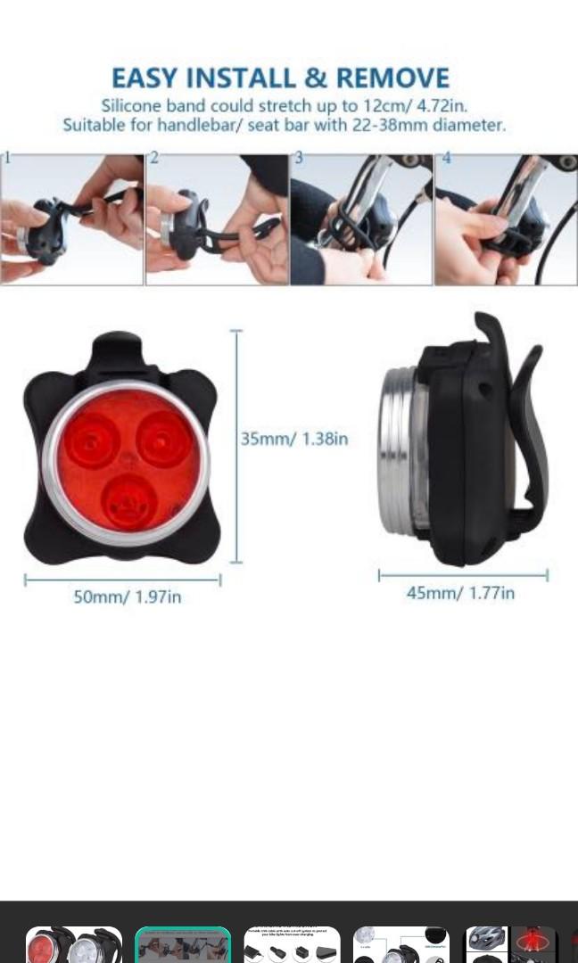 Balhvit bike store light set