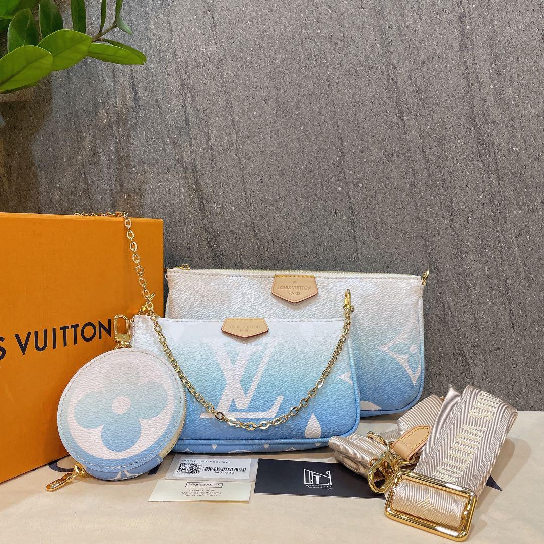 ❣️BNIB❣️Louis Vuitton Multi Pochette Accessories Monogram Blue By the Pool  Collection