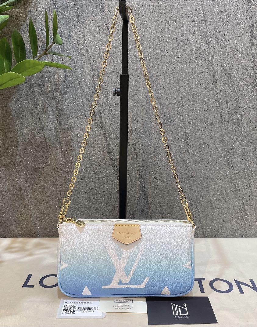 Louis Vuitton LV multi pochette by the pool Blue ref.274553 - Joli