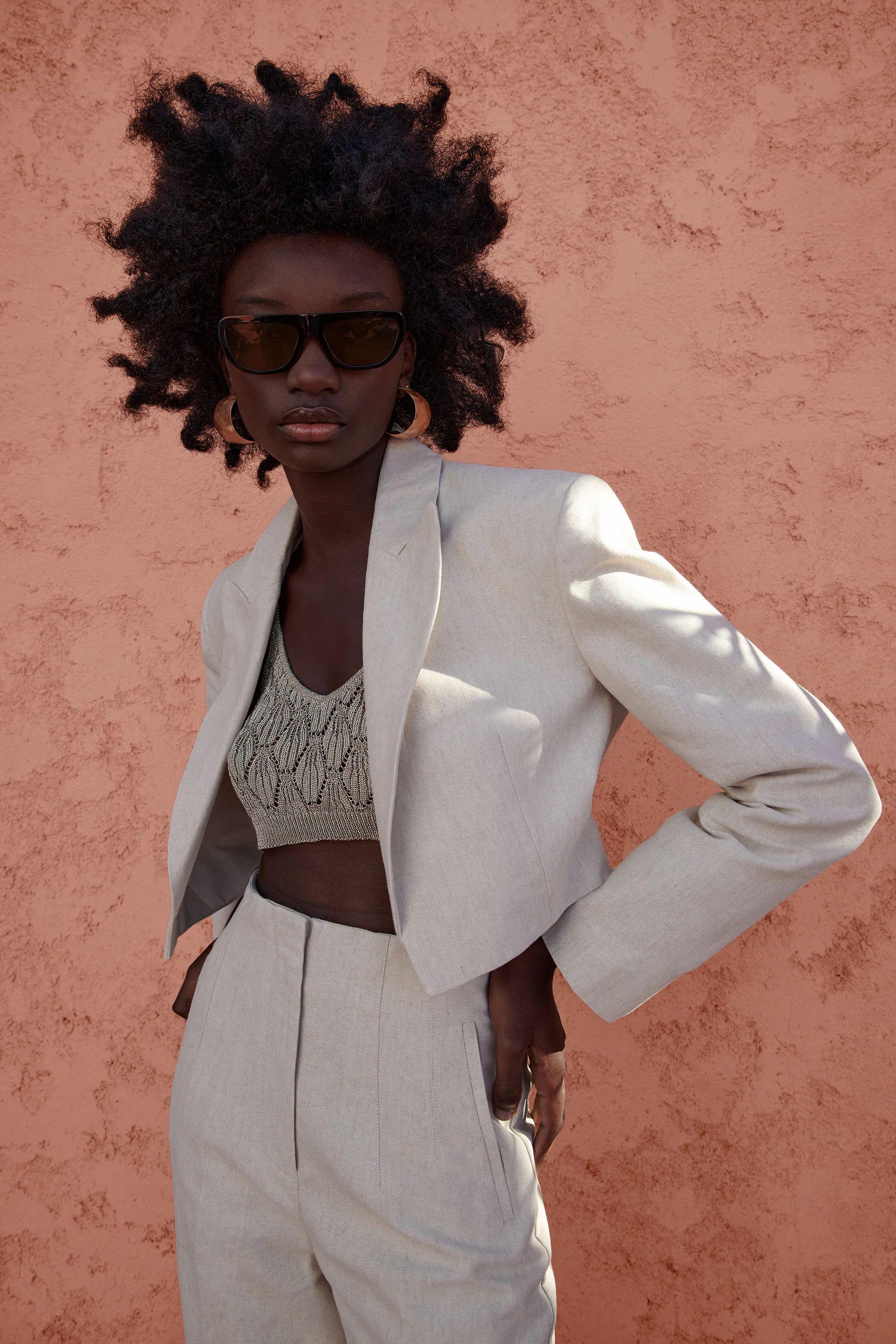 Zara sales cropped blazer