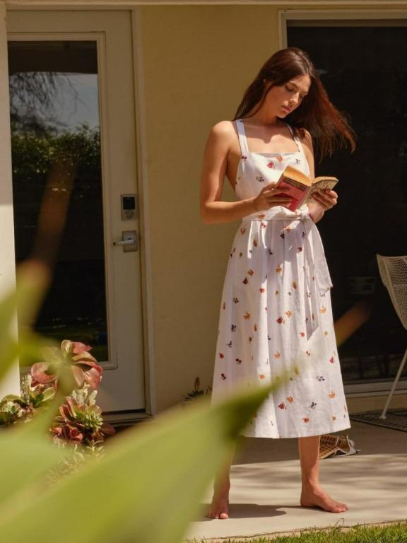 Reformation Cruise Linen Dress Print In Fruit Loops Women S Fashion Dresses Sets Dresses On Carousell