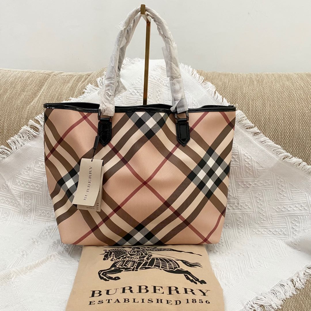 Burberry Nickie Nova Check Tote Bag