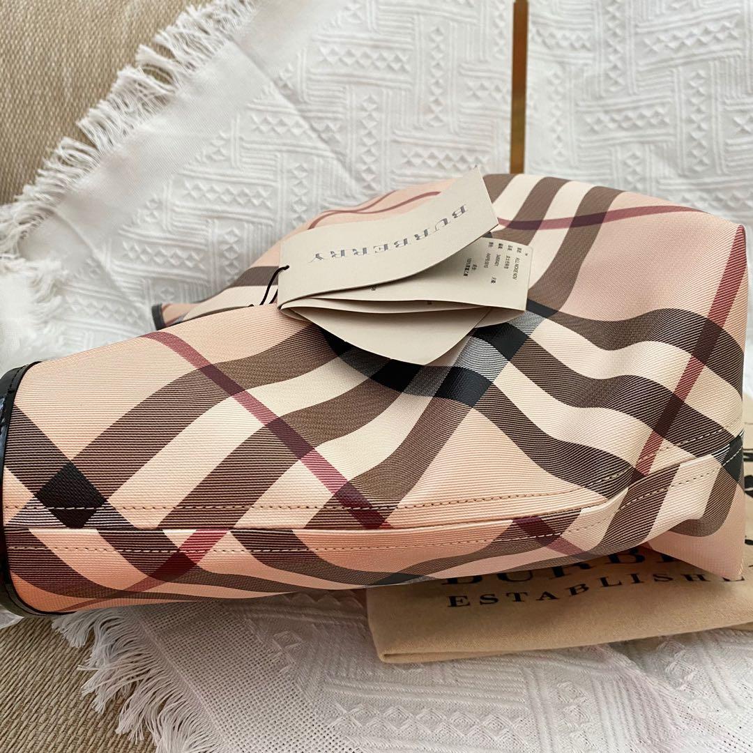 Burberry Nickie Nova Check Tote Bag Women s Fashion Bags