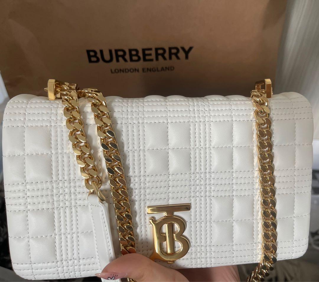 Burberry purses white online