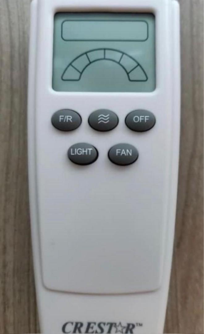 [BUY] Crestar Ceiling Fan remote control, Furniture & Home Living
