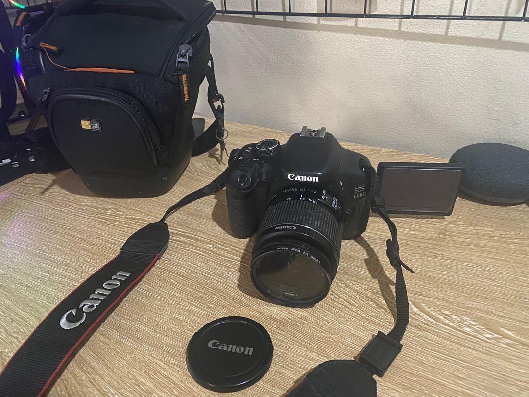 Canon DLSR 600D (Category: Cameras) located in Manila. Submitted by louisejsnts (Listing ID 1114415369, Image 2). Description: Canon DLSR 600 D Barely used, we just use it when we travel or during birthdays. Inclusions: Original case logic bag Extra battery pack Battery charger Price is slightly negotiable. For delivery/ pick up only.