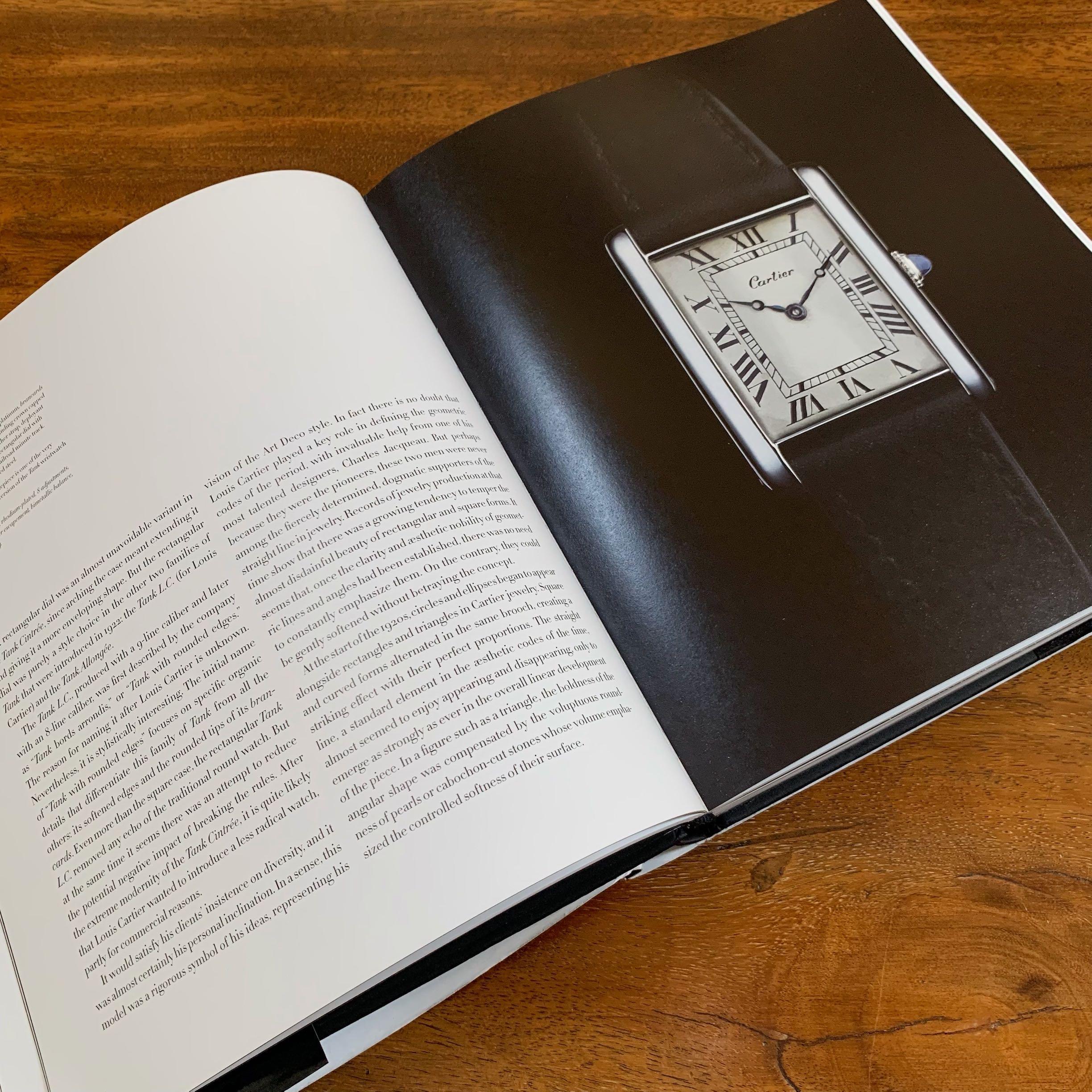 cartier tank watch coffee table book
