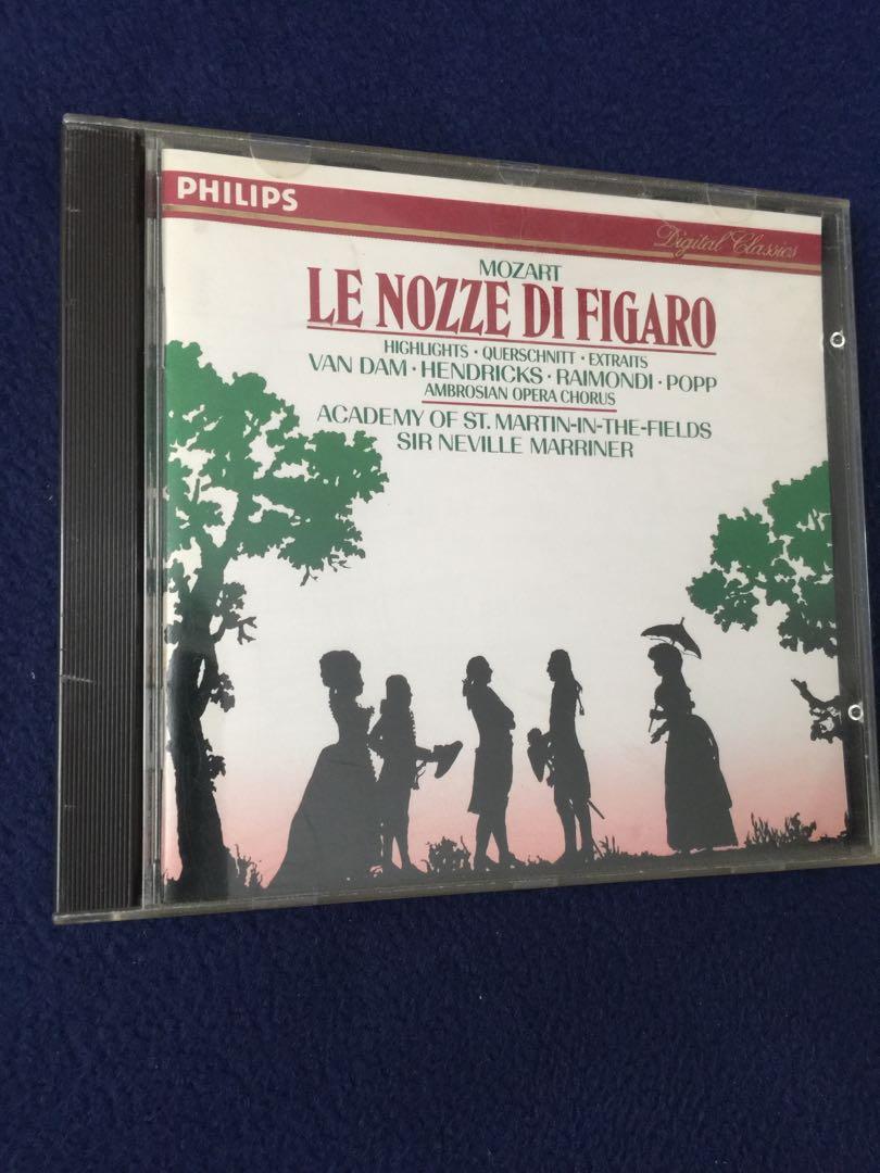 CD MOZART Le Nozze Di Figaro, 興趣及遊戲, 收藏品及紀念品, 明星周邊