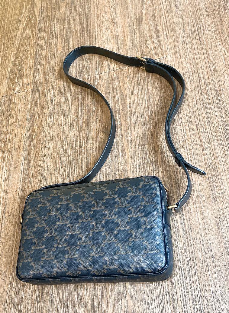 Celine MEDIUM MESSENGER BAG IN TRIOMPHE CANVAS WITH CELINE PRINT