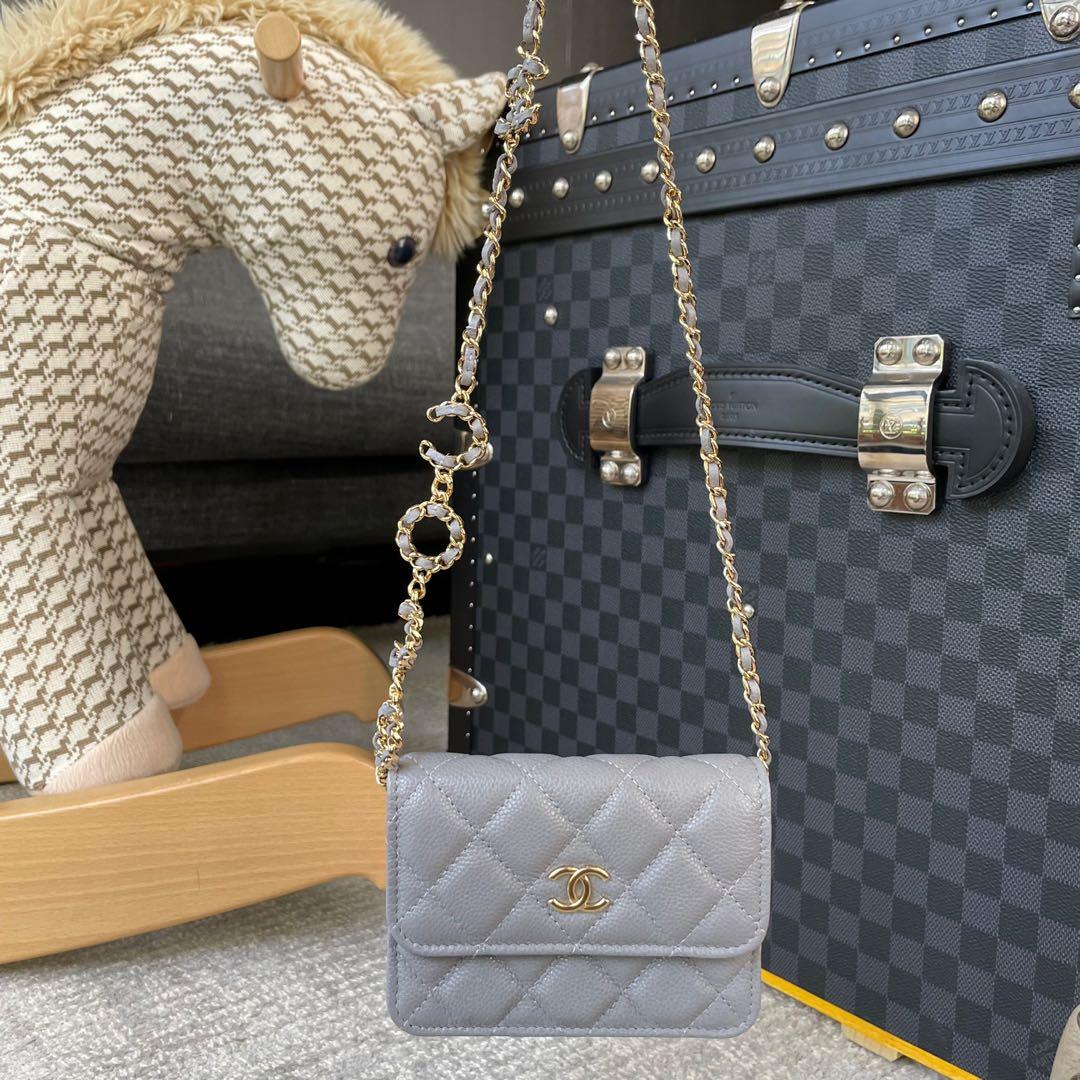 Chanel Wallet On Chain Black Caviar, Luxury, Bags & Wallets on Carousell