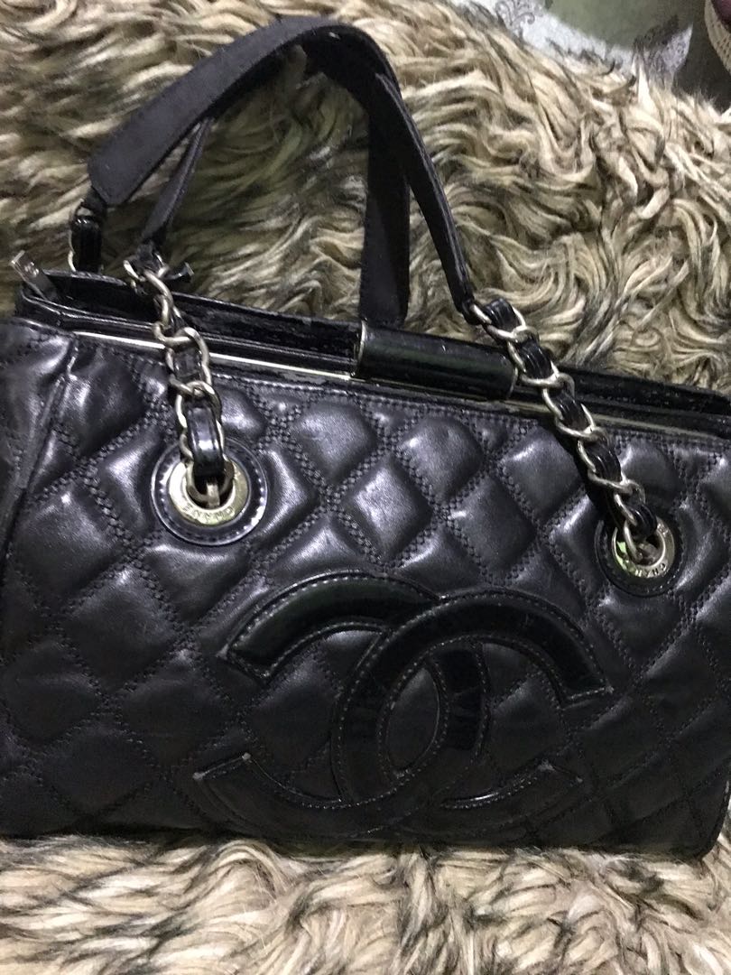 Chanel Black Caviar Quilted Mademoiselle Lock Bag Silver Hardware,  2005-2006 Available For Immediate Sale At Sotheby's