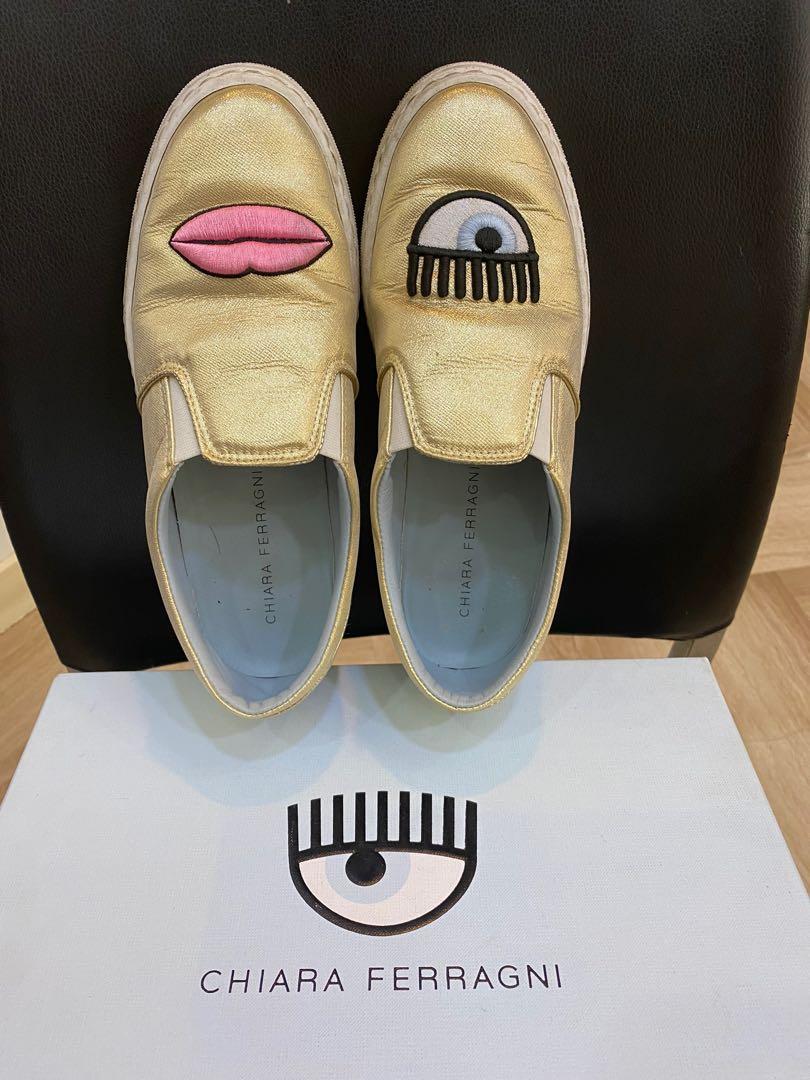 Chiara Ferragni Slip on shoes Luxury Sneakers Footwear on