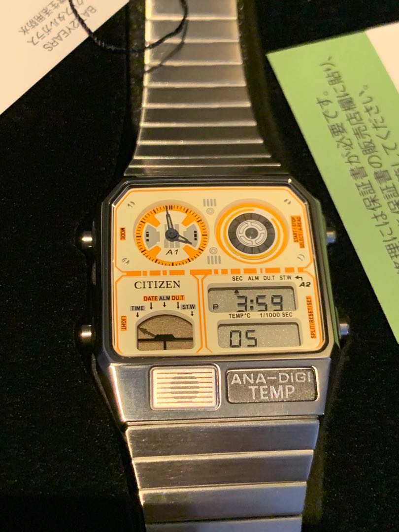 Citizen x Star Wars Ana-Digi Temp BB-8, Men's Fashion, Watches \u0026  Accessories, Watches on Carousell