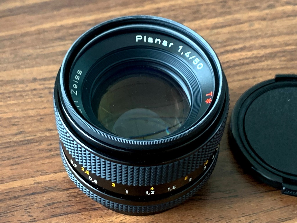 Contax Lens C/Y Planar 50mm F1.4 MMJ, 攝影器材, 鏡頭及裝備- Carousell
