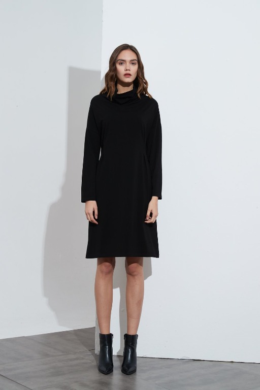 Cos draped neck dress online