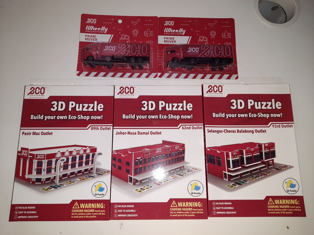 Eco Shop 3D Puzzle Shop 2 Prime Mover Small Trucks