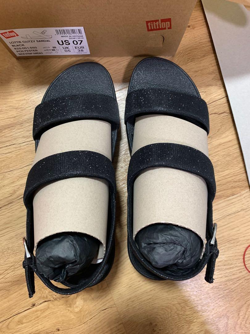 Fitflop lottie outlet glitzy black