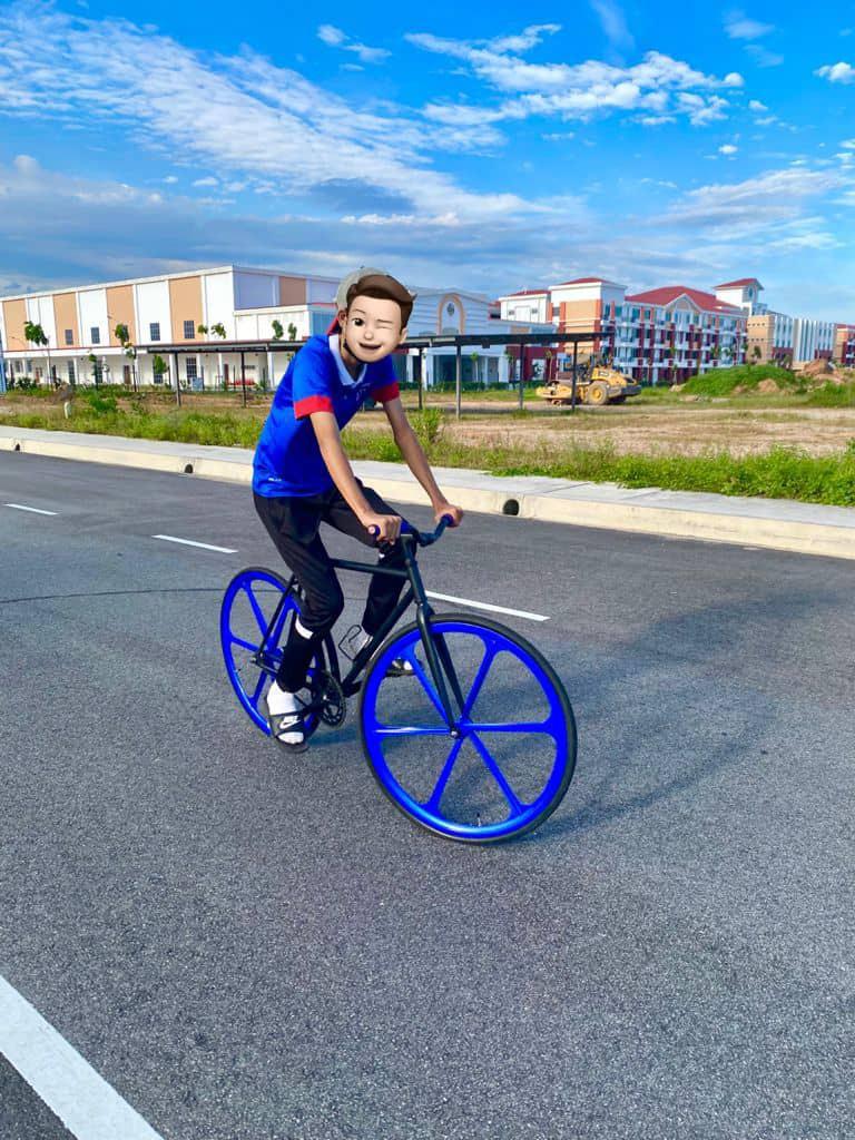 Fixie 700c baru restore rim baru tak sampai sebulan warna