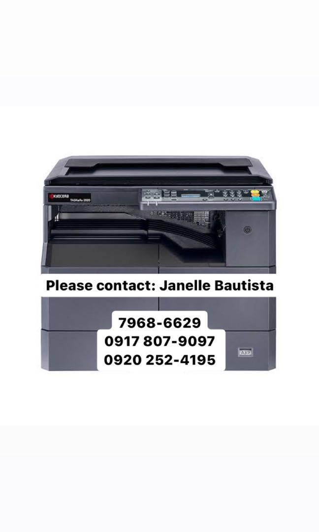 For Sale Xerox Machine Kyocera Taskalfa 2020 (Category: Printers, Scanners & Copiers) located in Manila. Submitted by kyocerajanelle (Listing ID 1114520171, Image 2). Description: .