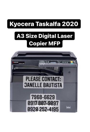 For Sale Xerox Machine Kyocera Taskalfa 2020 (Category: Printers, Scanners & Copiers) located in Manila. Submitted by kyocerajanelle (Listing ID 1114520171, Image 3). Description: .