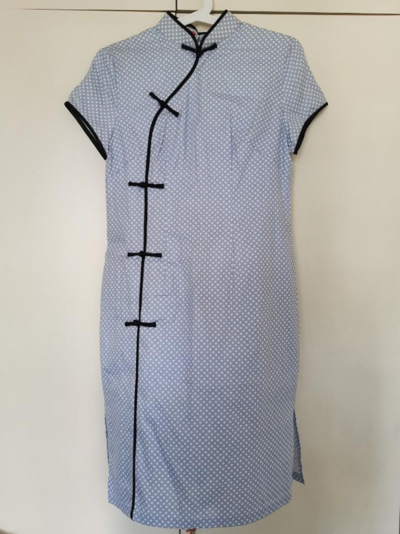 Golden scissors cheongsam on sale