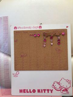 Hello kitty Chart board (Year 2010)
