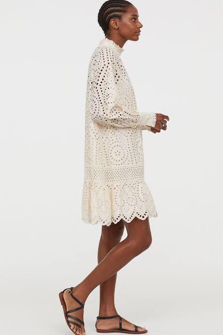 H and m clearance broderie anglaise tunic