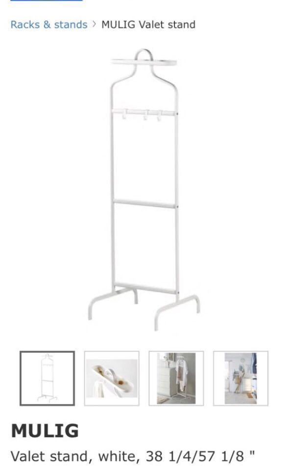 Ikea valet stand, Furniture & Home Living, Furniture, Shelves,