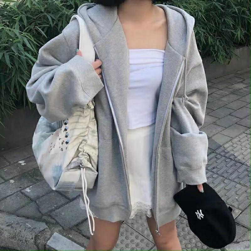 Oversized online gray jacket