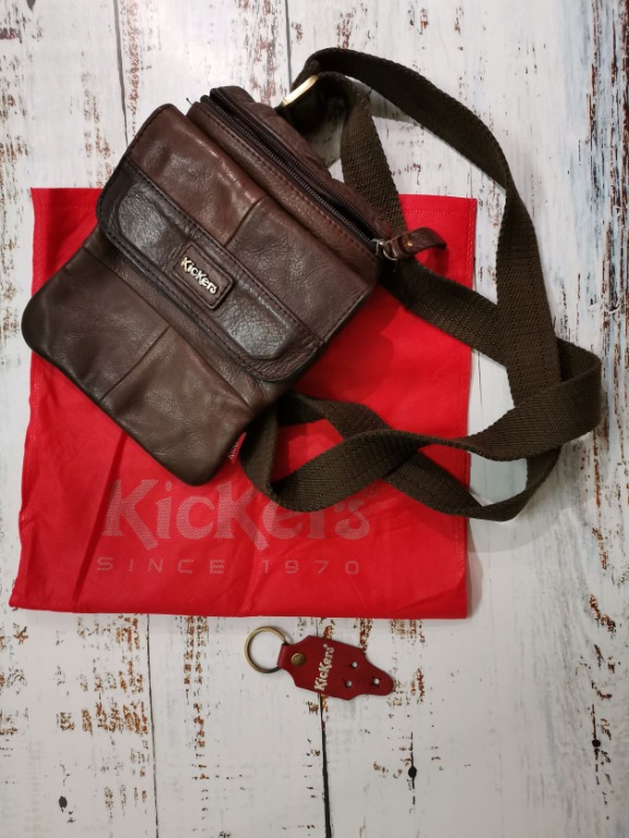 Kickers leather bag store