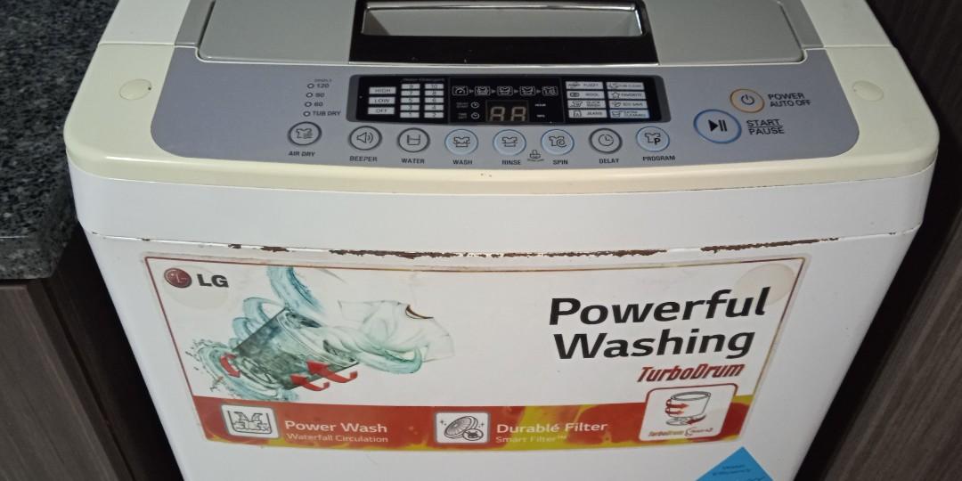 LG Turbo Drum Washing machine (8kg), TV & Home Appliances, Washing