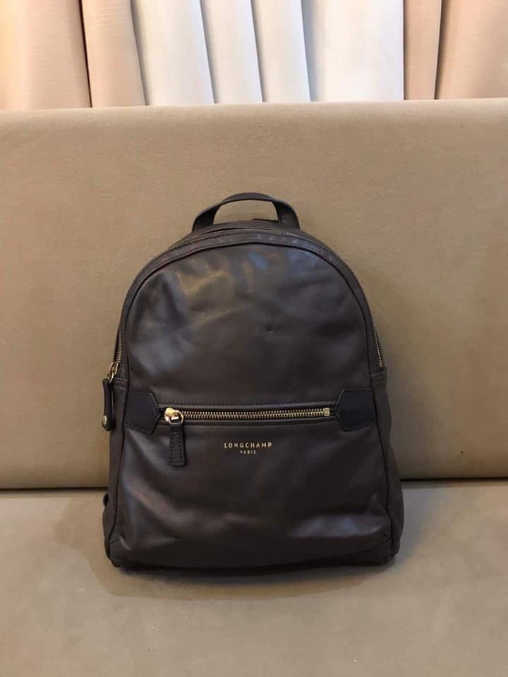 Longchamp 2.0 store leather backpack